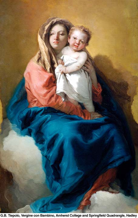Marie Vierge et le Petit Enfant dans images sacrée