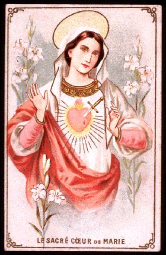 Le Sacré-Coeur de Marie dans images sacrée