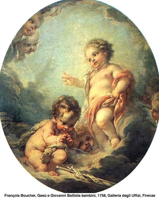 Gesù e San Giovanni Battista bambini dans immagini sacre