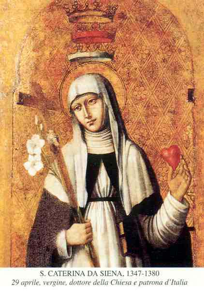 Santa Caterina da Siena dans immagini sacre