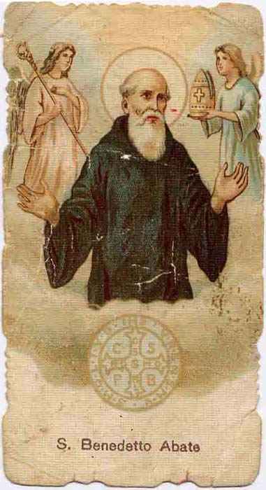 Saint Benedetto da Norcia dans images sacrée