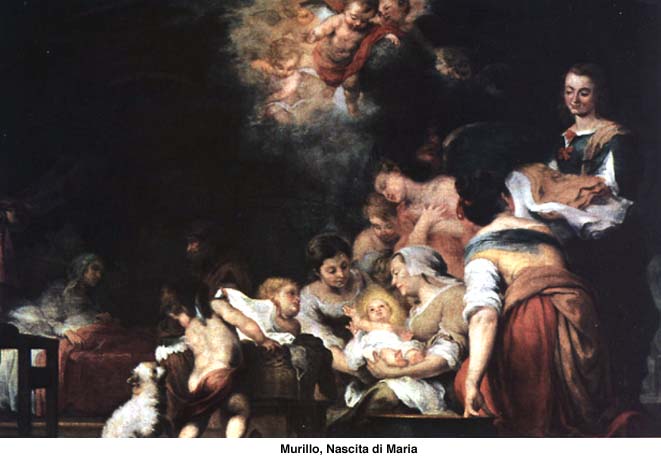 Murillo, Naissance de la Vierge Marie dans images sacrée