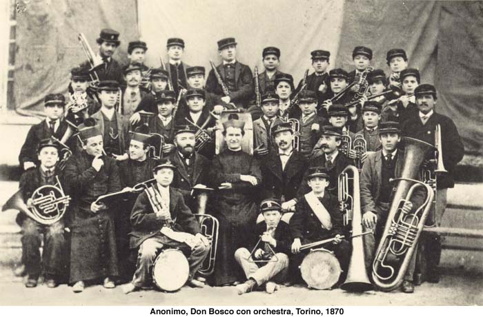 Don Bosco con orchestra (foto) dans immagini sacre