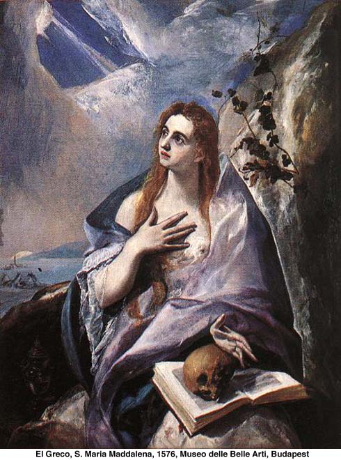 El Greco, Maria Maddalena, 1576, Museo delle Belle Arti dans immagini sacre