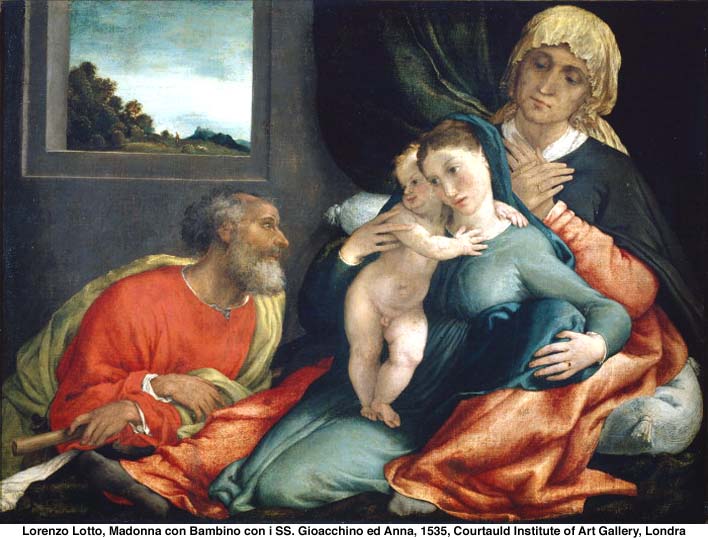 la Vierge Marie avec Saints Anne et Joachim, dans images sacrée