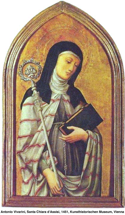 Sainte Claire d'Assisi dans images sacrée