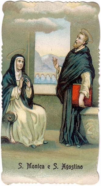  Saint Augustin et Sainte Monique dans images sacrée