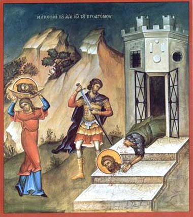 Martirio di San Giovanni Battista dans immagini sacre