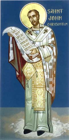 Saint Jean Chrysostome dans images sacrée
