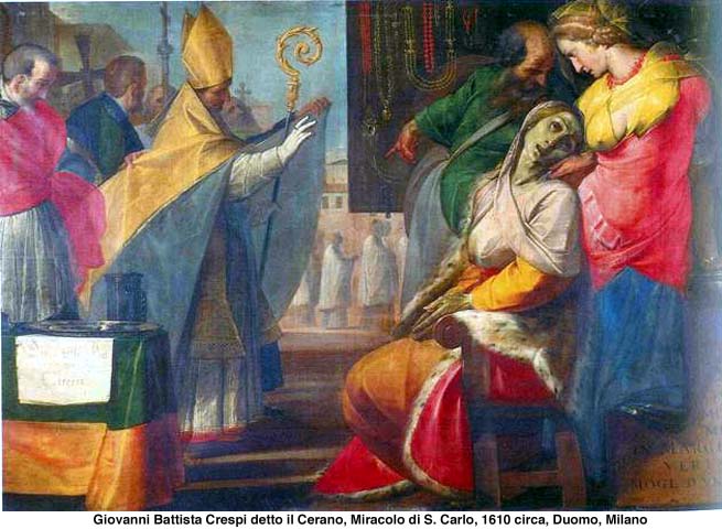 G.B. Crespi detto il Cerano, Miracle de Saint- Charles , vers 1610 Duomo , Milan dans images sacrée