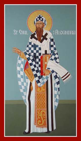 Saint Cyrille d'Alexandrie  dans images sacrée