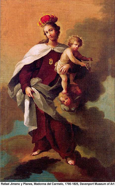 Madonna del Carmelo dans immagini sacre