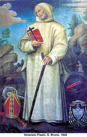 6 octobre: St Bruno, fondateur des Chartreux (1030-1101) dans images sacrée