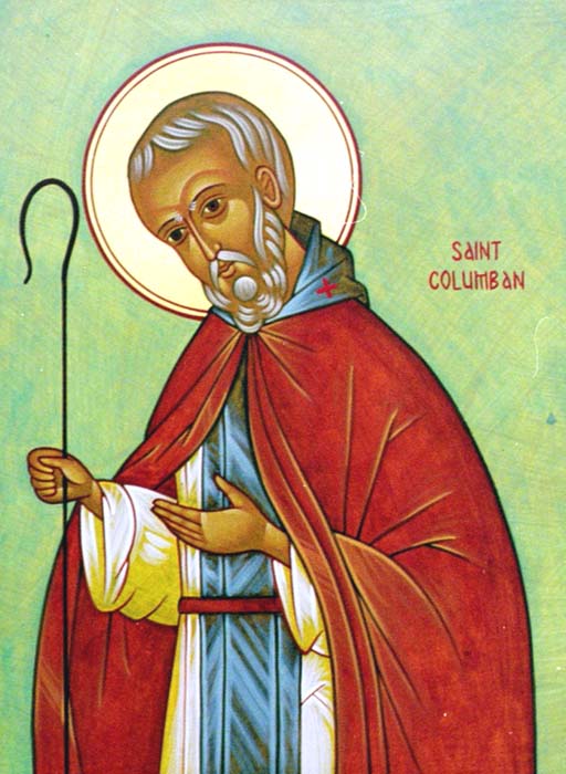 Saint Colomban dans images sacrée