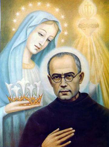 San Massimiliano Maria Kolbe dans immagini sacre