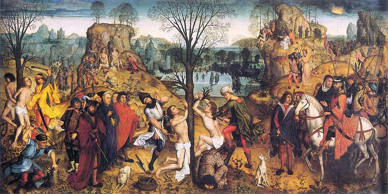 Aert van den Bossche (1400-t): De hellige Crispins og Crispinians martyrium