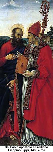 De hellige Paulus apostelen og Frediano, Filippino Lippi ca 1483
