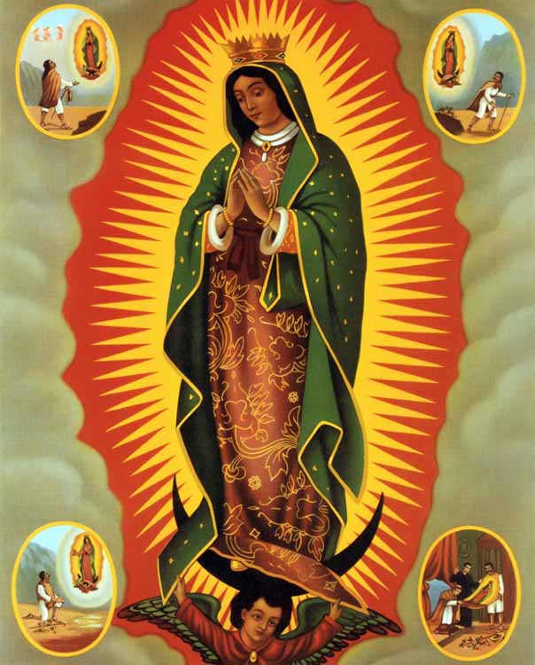 Notre-Dame du Guadalupe dans images sacrée