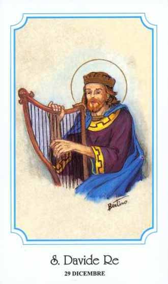 29 dicembre: Re Davide (mf) dans immagini sacre