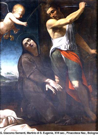 Giovanni Giacomo Semenza (1580-1638): Eugenias martyrium (1600-t), Pinacoteca Nazionale i Bologna