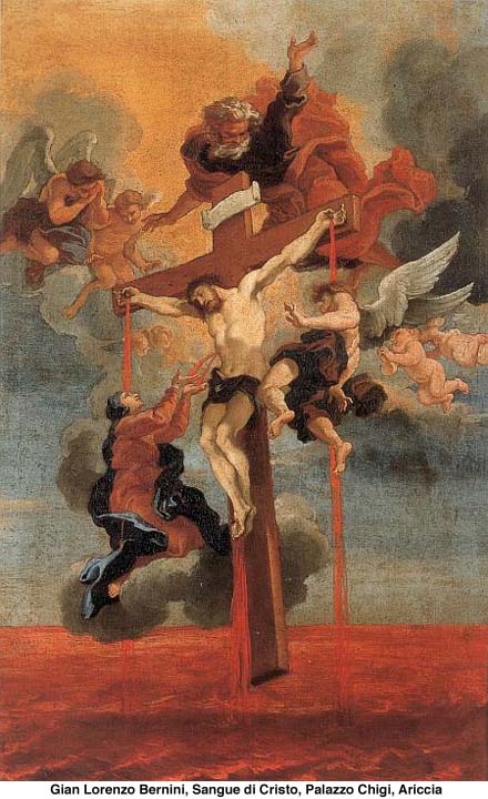 G. Bernini, Sangue di Cristo dans immagini sacre